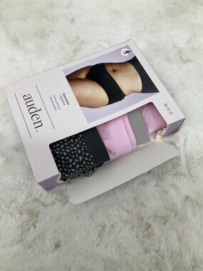 Auden size XS (0-2)  4-pair seamless Hipsters Panty underware - Pink Grey NEW
